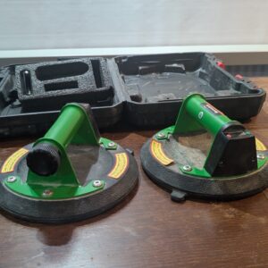 (spares/repairs) Bonvoisin Electric 8" Vacuum Suction Cups 2Pcs, 350lbs/160kg Load Capacity, Lithium&AAA Battery Dual Use, Three Layer Rubber, for Tiles/Glass/Window/Steel/Rock Plates/Plasterboards (GB)