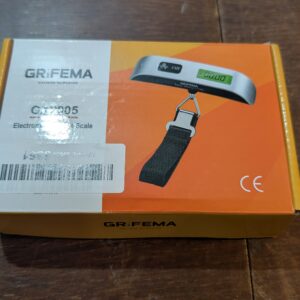 GRIFEMA GA2005 Digital Luggage Scale, 110Lb/50kg, Suitcase Weighing Scales, Case/Baggage Weighing Scales, with Tare Function, Lightweight for Travel