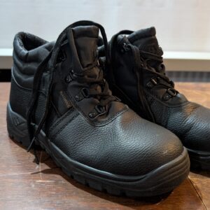 Blackrock Chukka Work Boots, Safety Boots, Safety Shoes, Steel Toe Cap, Mens Womens Ladies, Work Shoes, Black, Gardening, Lightweight, Leather, Wide Fit, Non Slip, On Site - Size 8