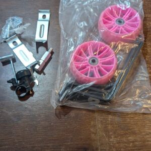 CycForge Bike Stabilisers for childs Bikes - Equipped with Flashing Quiet Wheels - Compatible with 12 14 16 18 20 Inch Kids' Variable Bicycles & Single-Speed Bikes