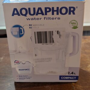 AQUAPHOR Water Filter Jug Compact with 1 X Maxfor+ Filter - 2.4L Capacity - Orange