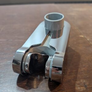 Aqualisa Pinch Grip sliding handset holder - 25mm - Chrome/Grey