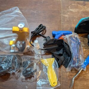 Auto Body Dent Puller Kit - Paintless Car Dent Repair Tool with Golden Dent Remover Kit and High Adhesion Glue Sticks for Auto Hail Damage Large & Small Ding Dent Removal Repair