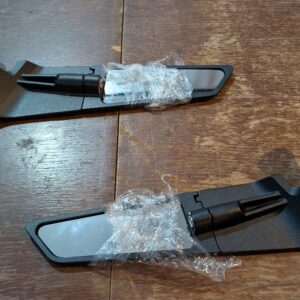Xintre Motorcycle Mirrors Universal 10MM and 8MM Stealth Mirrors Motorcycle Wind Wing Side Mirrors Rotating Rear View Mirror Compatible with Duke 390 250 Yamaha MT-07 Kawasaki Z400 Z650 Z900 Z1000 etc