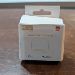 MOES Mini DIY Tuya ZigBee Smart Light Switch Module, Tuya Zigbee Hub Required, Wireless Control, Voice Assistant Integration, Easy Installation with Neutral Line, 1 Gang