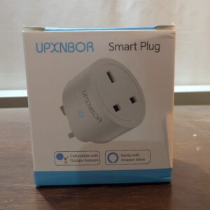 UPXNBOR Smart Plug WiFi Outlet, Works with Amazon Alexa, Google Home, Wireless Smart Socket with Energy Monitoring, Timer & APP Remote Control, 2.4GHz Wi-Fi Only, 13A (1 Pack)