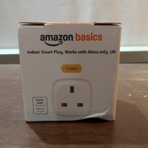 Amazon Basics Single Outlet Indoor 2.4 GHz Wi-Fi Smart Plug, works with Alexa only, 1-Pack, White, UK
