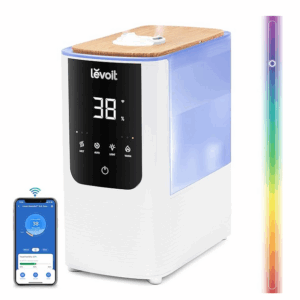 LEVOIT Smart Warm&Cool Humidifier for Bedroom 4.5L,Amazon Exclusive,Top-Fill Aroma Diffuser for Baby | Plants with Custom Light ,Quiet Operation, Rapid Humidification, White