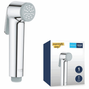 GROHE Vitalio Trigger Spray 30 - Hand Shower with Trigger Control (Easy Clean Anti-Limescale System, Universal Mounting System, Min. Recommended Pressure 1.0 bar), Chrome, 26351000