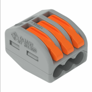Wago 3 Way 222 Series Lever Splicing Connectors (50 pieces) 222-413