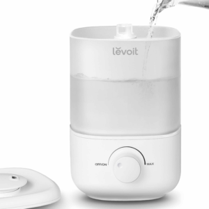 LEVOIT Humidifier for Bedroom, Ultra-Quiet 26dB, Easy to Fill & Clean, Cool Mist Air Humidifier for Home, Baby Nursery & Plants with 360° Rotation Nozzle, Auto Shut-off and Top Fill, Up to 25H