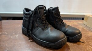 Blackrock Chukka Work Boots, Safety Boots, Safety Shoes, Steel Toe Cap, Mens Womens Ladies, Work Shoes, Black, Gardening, Lightweight, Leather, Wide Fit, Non Slip, On Site - Size 8