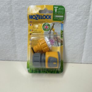 HOZELOCK - Outdoor Tap Connector Kit + Hose Connector ø 12.5 - 15mm (1/2"- 5/8") Soft Touch : For Taps Ø 21 - 26.5 mm (1/2"- 3/4"), Watertight, Non-slip, Easy to Fit 20710000