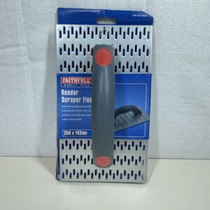Faithfull - Render Scraper Float 250 x 142mm with 8mm Spikes – Durable & Effective for Professional Wall Rendering