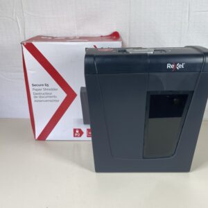 Rexel S5 Strip Cut Paper Shredder for Home Light Use, Shreds 5 sheets, 10 Litre Removable Bin, Security Level P2, Shreds Staples & Paper Clips, Quiet, Compact- Black