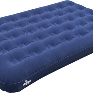 Milestone Camping 88010 Flocked Double Airbed/Easy Inflate & Deflate/Weatherproof/Great For Camping, Festivals, Sleepovers & Family Gatherings