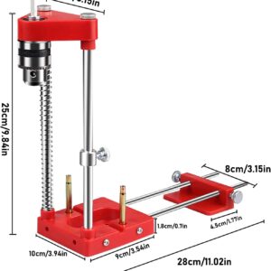 Woodworking Drilling Locator Template Guide,The Best Woodworking Adjustable Punch Locator Drill in 2021,Locator Tool Kit Mini Bench Drill Press Machine with High Speed (red)
