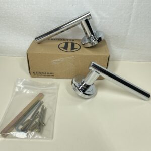 Carlisle Brass ZIN3121PC Serozzetta Philadelphia Lever Door Handle - Round Rose, Concealed Fix, Polished Chrome, 124 mm Handle Length