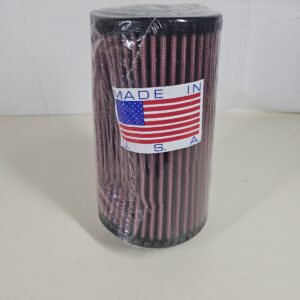 (dented) Mishimoto MMAF-2758 Performance Air Filter, 2.75" Inlet, 8" Filter Length, Red