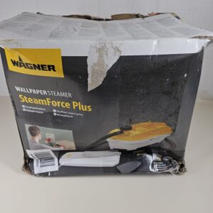 WAGNER Steam Wallpaper Stripper SteamForce Plus, 4 l Capacity, Steaming time max. 70 min, 3.7 m Hose incl. Scraper and Small steam Plate, 2.000 W, 230 V