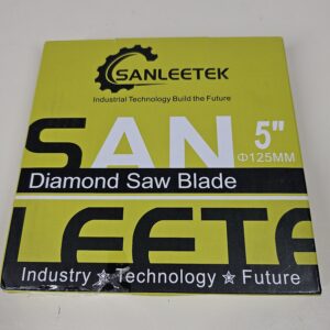 Diamond Tile Saw Blade SANLEETEK - 125mm Diamond Cutting Grinding Disc Hexagon Design for Porcelain Ceramic Tile Marble Artificial Stone Quartz