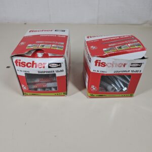 Fischer 523136 FXA Through Bolt Wall Anchor 10/100 x 175 mm, Zinc Plated, Set of 18 Pieces