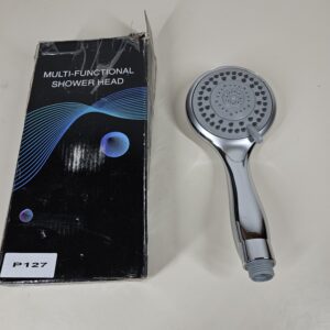 Ronvie Hand Shower Boost Pressure, Chrome Shower Head with 5 Spray Function for Low Water Pressure Universal Replacement
