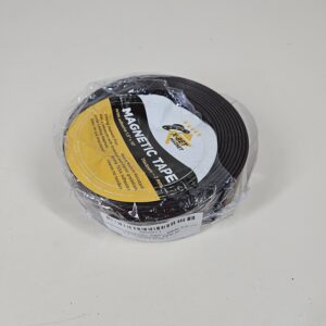 Flexible Magnetic Tape - Wide 3,8 cm x 3 m Magnetic Strip with Strong Self Adhesive - Premium Magnetic Roll for DIY and Craft Projects - Sticky Magnets for Refrigerator and Dry Erase Board
