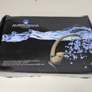 (paint damage) ambrosiana SEI1406CAN Kitchen Sink Mixer Tap with Rod High Series Six Brass Earth Color France with Water Saving Aerator