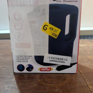 Roadster 24V Truck Kettle - 24 Volt DC, Lorry, Motorhome, Horsebox, Travel, Commuting, Camping, Campervan (1 Litre)