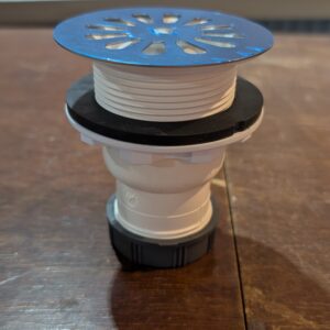Wirquin SP411C Shower Plughole Vertical Outlet Screw-On Diameter 60 mm