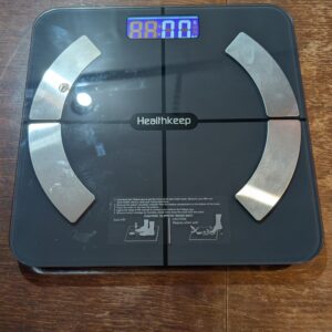 Healthkeep Scales for Body Weight with App 13 Body Composition Metrics, Smart Digital Bathroom Scales Bluetooth Weighing Scale Compatible with iOS Android, Max 400lb/180kg, Blue