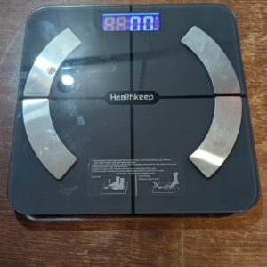 Healthkeep Scales for Body Weight with App 13 Body Composition Metrics, Smart Digital Bathroom Scales Bluetooth Weighing Scale Compatible with iOS Android, Max 400lb/180kg, Blue