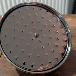 ENKI, R18, 150mm Traditional Fixed Small Shower Head Chrome, Solid Brass, Replacement Shower Head, Round Rose, Mixer Rainfall Shower, Modern Design, Easy Clean & Easy to Install