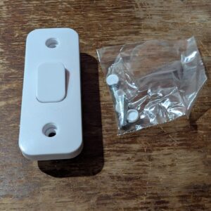 Schneider Electric Lisse White Moulded - Single 2 Way Architrave Light Switch, 10AX, GGBL1012A, White, Pack of 9