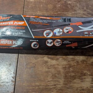 HORUSDY Portable Power Battery Fuel Pump, Battery Transfer Pumps Up To 2.5 Gallons,Water & Fuel Transfer Pump