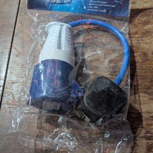 Powermaster 818738 13A-16A Fly Lead Converter 13A Plug to 16A Socket
