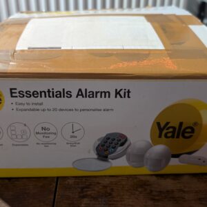 Yale YES-ALARMKIT Essentials Alarm Kit, Battery Powered, 5 Piece Kit, Self Monitored, No Contract, Wireless, PIR Movement Sensors, Door / Window Sensor External Siren, Keypad No Monitoring Fee