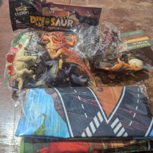 HahaGift Dinosaur Toys for 3 2 4 5 6 Year Old Boys Gifts, Dinosaur Games for Kids Toys Age 3 4 5 6 7 Year Old Boy Toys, Dinosaur Figures Play Mat Set for Boys Toys Age 2-5 Gifts for 3-6 Year Old Girls