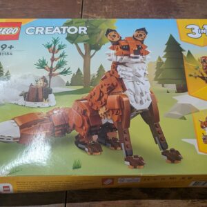 LEGO Creator 3in1 Forest Animals: Red Fox Toy to Owl Figure to Squirrel Model, Woodland Animal Toys for 9 Plus Year Old Kids, Girls & Boys, Makes a Fun Bedroom Decoration, Birthday Gift Idea 31154