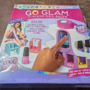 Cool Maker, GO GLAM U-nique Nail Salon with Portable Stamper, 5 Design Pods and Dryer, Nail Kit Kids Toys for Ages 8 and Up