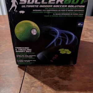 Smart Ball 1001CB Soccer Bot Indoor Football Trainer, Black, One Size