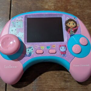 Lexibook, Gabby's Dollhouse, Power Console®, Bilingual ENGLISH/FRENCH educational games console with 100 activities, Colour screen, JCG100GDHi1, Pink