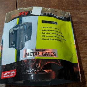 D&D Technologies TCA1S3 Series 3 Truclose Regular Hinges for Metal Gates, Black, Set of 3 Pieces