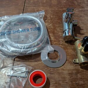 GRIFEMA COMPLENTO-G154 Wall Mounted Bathroom Toilet Bidet Mixer Spray Kit, Douche Muslim Bidet Shattaf Shower Spray, 1/2 Inch Hose, Chrome