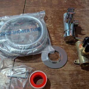 GRIFEMA COMPLENTO-G154 Wall Mounted Bathroom Toilet Bidet Mixer Spray Kit, Douche Muslim Bidet Shattaf Shower Spray, 1/2 Inch Hose, Chrome