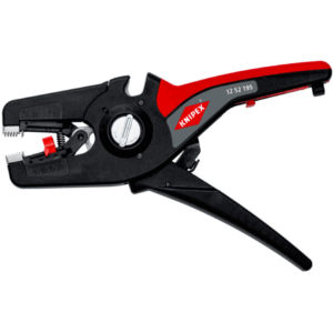 KNIPEX Precistrip16 Automatic Insulation Stripper, in Blister, 0.08-16 mm², with Fine Adjustment, Adjustable Length Stop, Wire Stripper, 12 52 195 SB