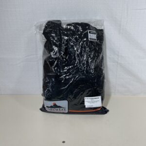 Portwest Euro Work Cotton Coverall - Regular Length Overalls, Colour: Black, Size: M, S998BKRM