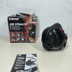 Trend Air Stealth P3 Dust Mask Respirator, Small/Medium, Replaceable HEPAC Filters, Comfortable Design for All-Day Use, 99.99% Filtration Efficiency, STEALTH/SM