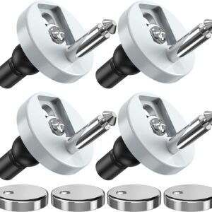 Quick Release Toilet Seat Fixings, Quick Release Toilet Seat Hinges Top Fittings Universal Toilet Seat Hinge Fittings for WC Toilet Blind Holes 14~16mm